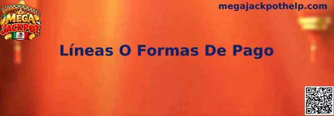 Ilustración informativa de líneas o formas de pago en tragamonedas Mega Jackpot