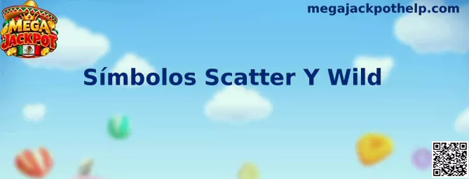 Ilustración de símbolos Scatter y Wild en una tragamonedas de Mega Jackpot
