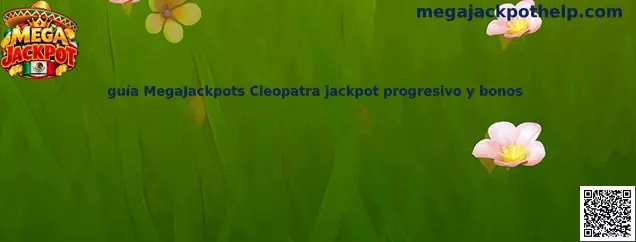 Imagen introductoria de la guía MegaJackpots Cleopatra sobre premios progresivos, símbolos especiales y bonos