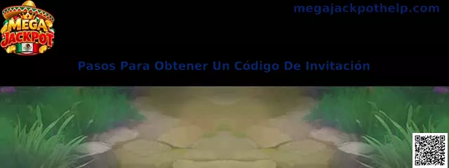 Guía visual de los pasos para obtener un código de invitación relacionado con Mega Jackpot